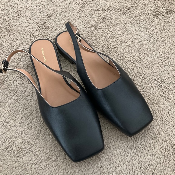 Mansur Gavriel Square Toe Slingback Flats - Picture 2 of 7